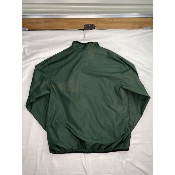 Vintage 90's Nike Gray Tag Pullover XL Green 1/4 Zip 90s Spell Out Y2K - Picture 5 of 9